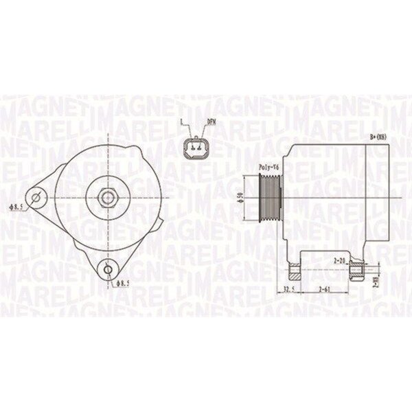 MAGNETI MARELLI 063731824010 Generator