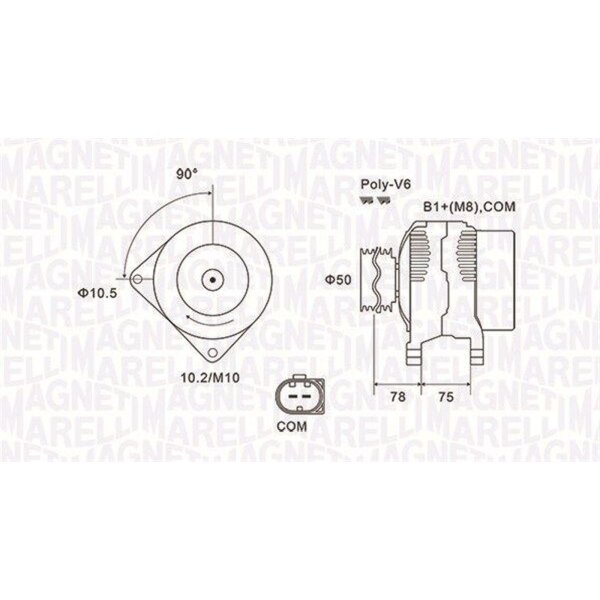 MAGNETI MARELLI 063731825010 Generator