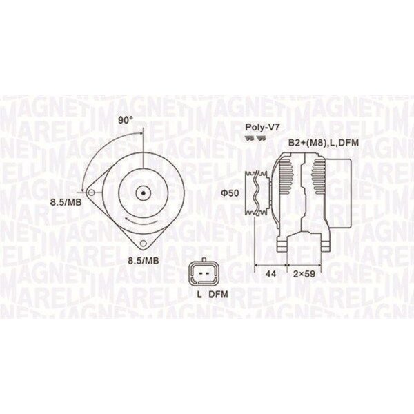 MAGNETI MARELLI 063731827010 Generator