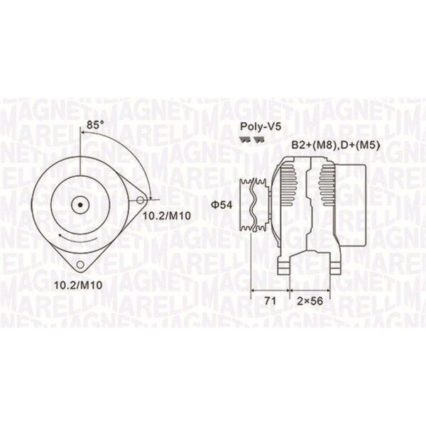 MAGNETI MARELLI 063731833010 Generator
