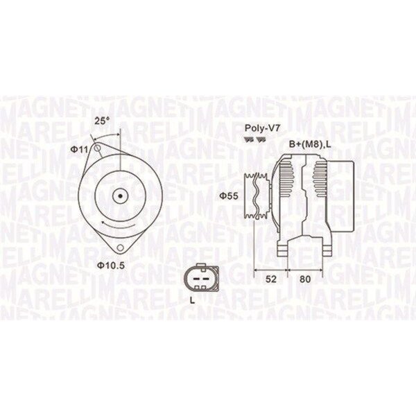 MAGNETI MARELLI 063731837010 Generator