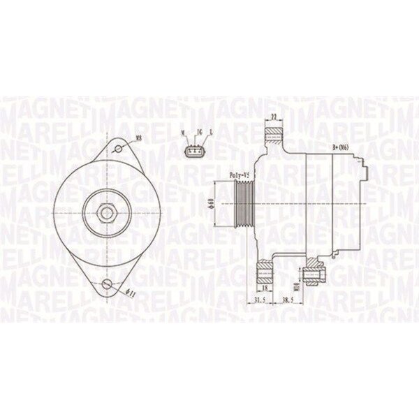 MAGNETI MARELLI 063731893010 Generator