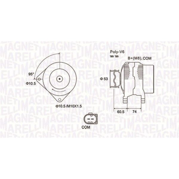 MAGNETI MARELLI 063731905010 Generator