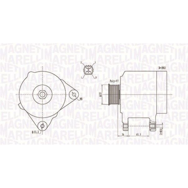 MAGNETI MARELLI 063731907010 Generator
