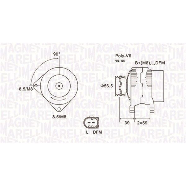 MAGNETI MARELLI 063731911010 Generator
