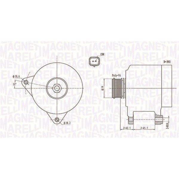 MAGNETI MARELLI 063731914010 Generator