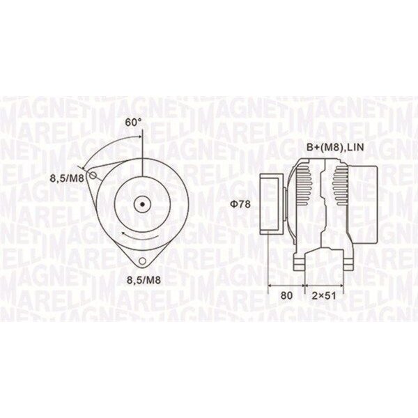 MAGNETI MARELLI 063731919010 Generator