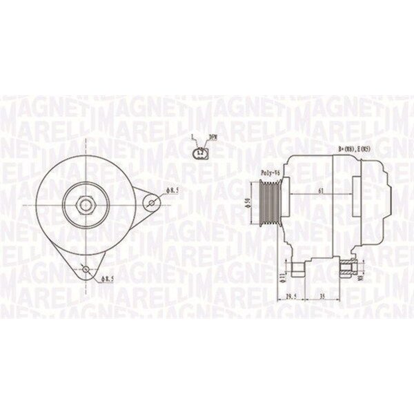 MAGNETI MARELLI 063731921010 Generator