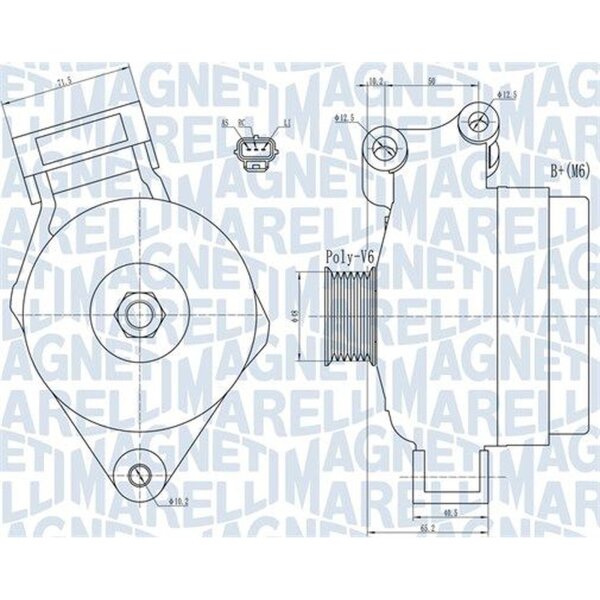 MAGNETI MARELLI 063731925010 Generator