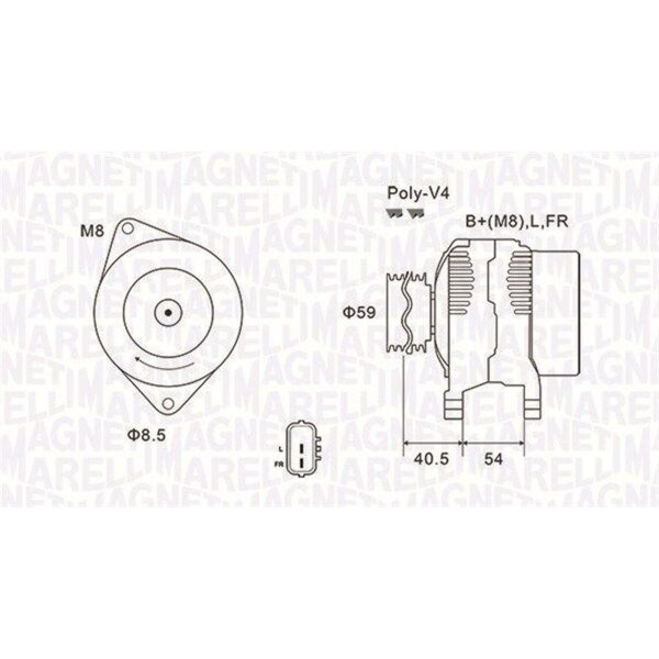 MAGNETI MARELLI 063731927010 Generator