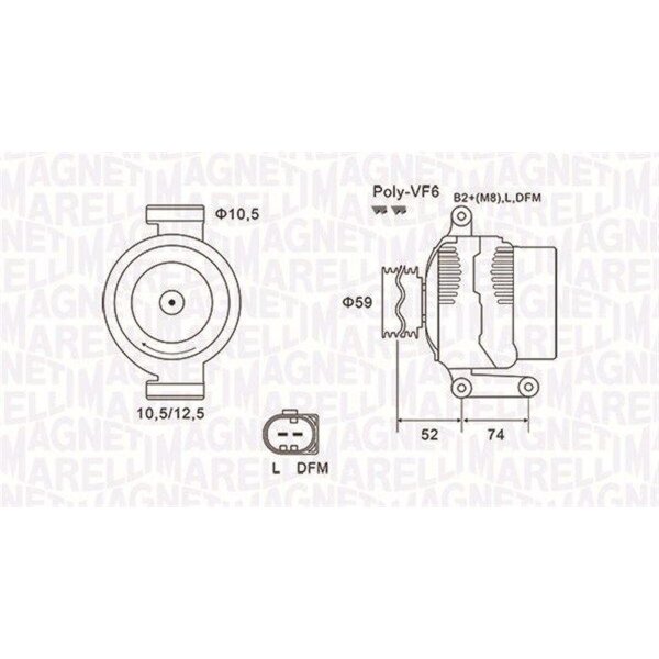MAGNETI MARELLI 063731928010 Generator