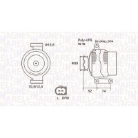 MAGNETI MARELLI 063731928010 Generator