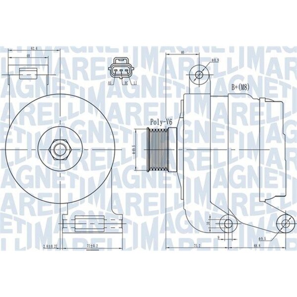 MAGNETI MARELLI 063731931010 Generator