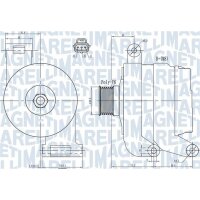 MAGNETI MARELLI 063731931010 Generator