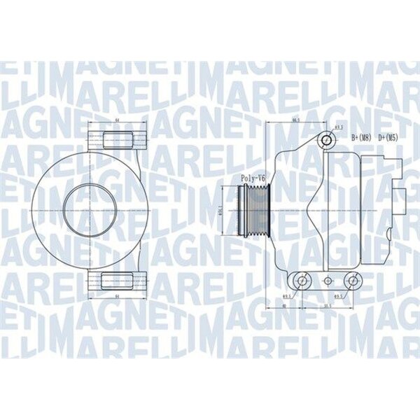 MAGNETI MARELLI 063731934010 Generator