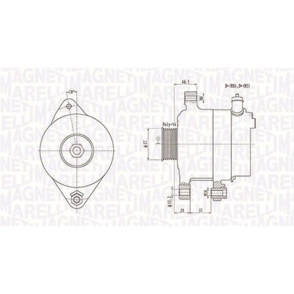 MAGNETI MARELLI 063731949010 Generator