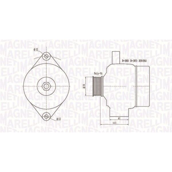 MAGNETI MARELLI 063731952010 Generator