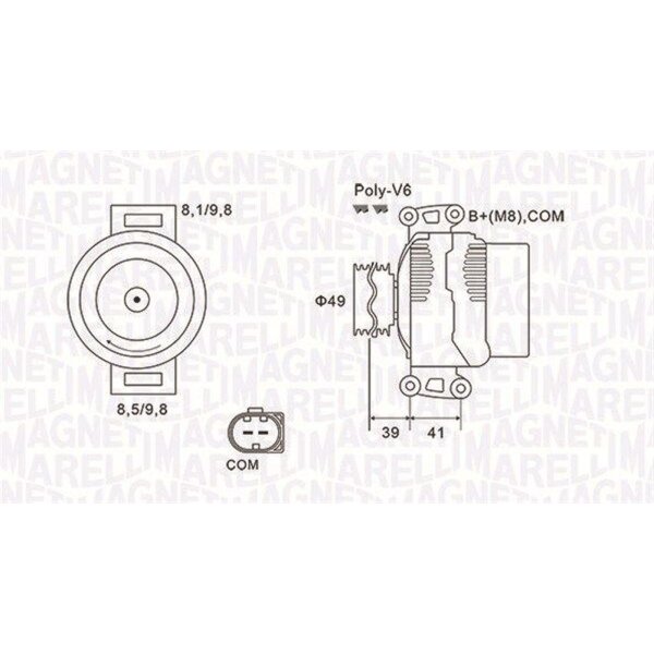 MAGNETI MARELLI 063731953010 Generator
