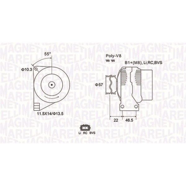 MAGNETI MARELLI 063731958010 Generator