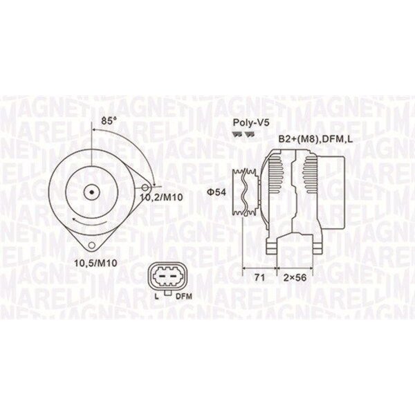 MAGNETI MARELLI 063731960010 Generator
