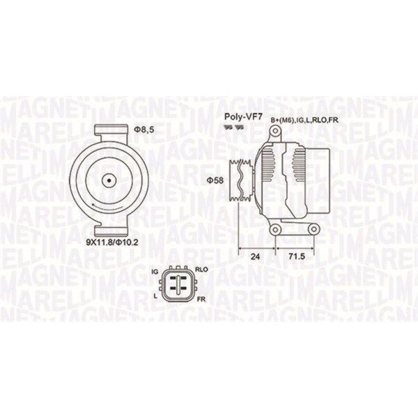 MAGNETI MARELLI 063731965010 Generator
