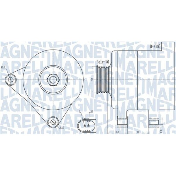 MAGNETI MARELLI 063731985010 Generator