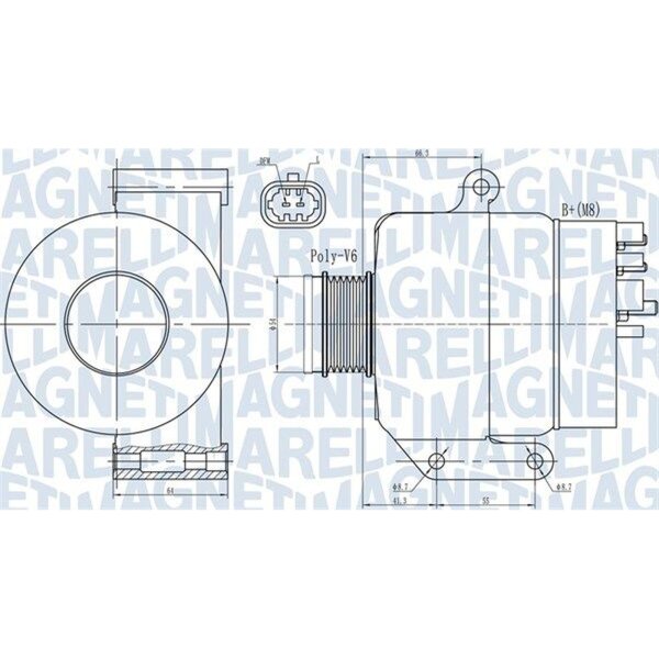 MAGNETI MARELLI 063731987010 Generator