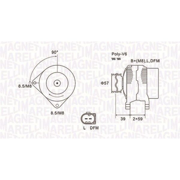 MAGNETI MARELLI 063732002010 Generator