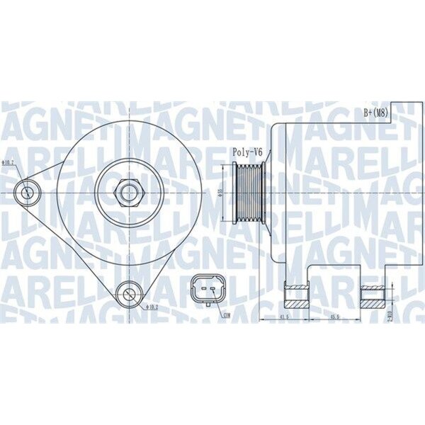 MAGNETI MARELLI 063732015010 Generator