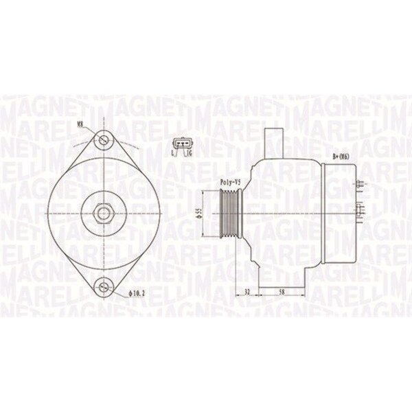 MAGNETI MARELLI 063732026010 Generator