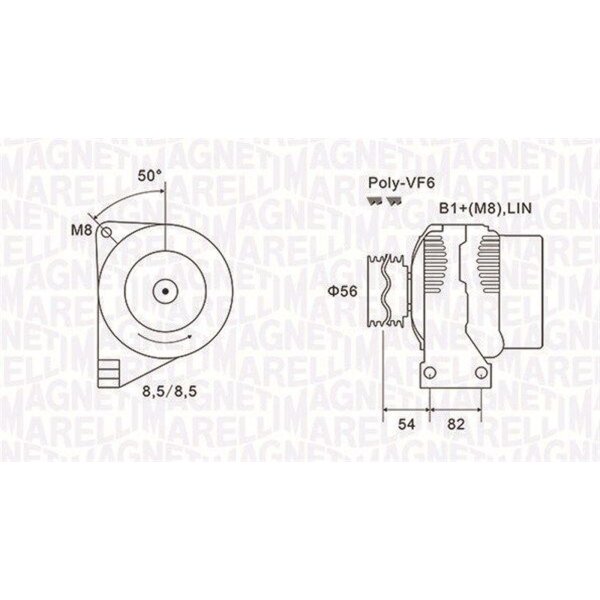 MAGNETI MARELLI 063732028010 Generator