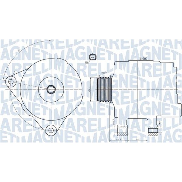 MAGNETI MARELLI 063732033010 Generator