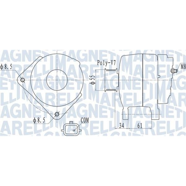 MAGNETI MARELLI 063732054010 Generator