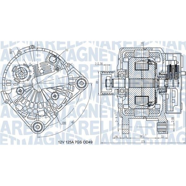 MAGNETI MARELLI 063732058010 Generator