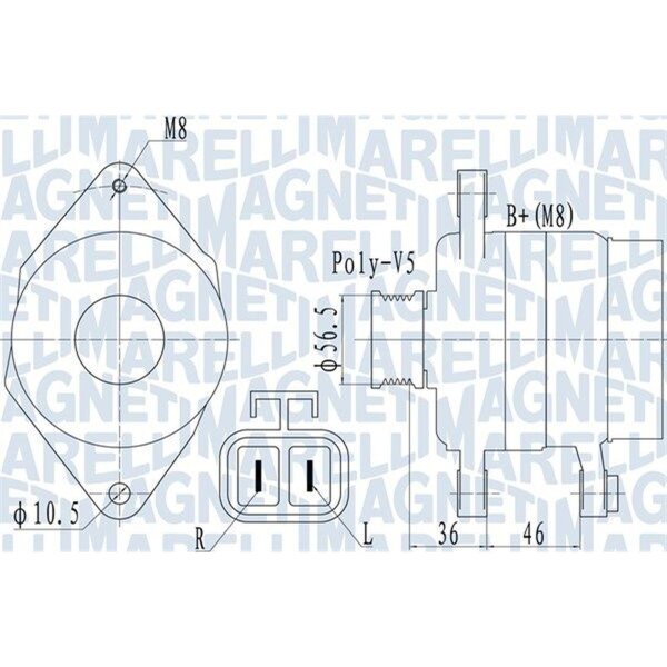 MAGNETI MARELLI 063732128010 Generator