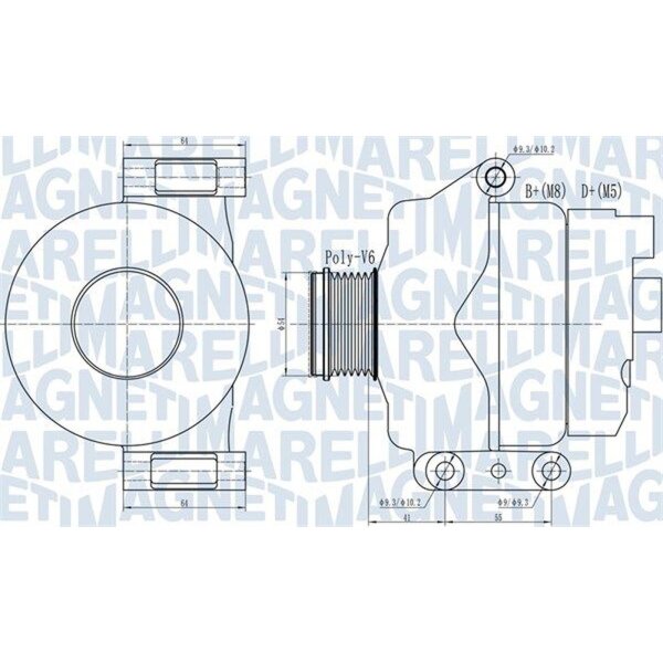 MAGNETI MARELLI 063732132010 Generator