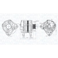 MAGNETI MARELLI 063736095010 Generator