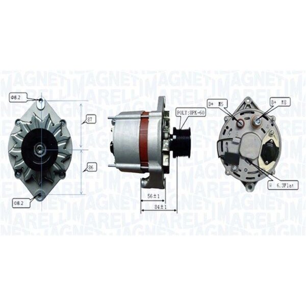 MAGNETI MARELLI 063739067010 Generator