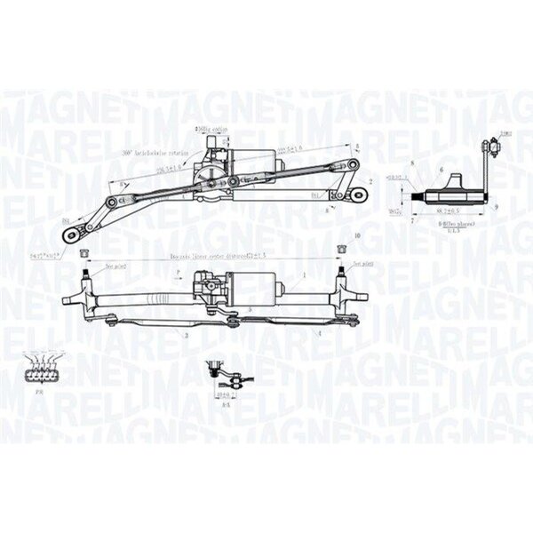 MAGNETI MARELLI 064012001011 Scheibenreinigungsanlage