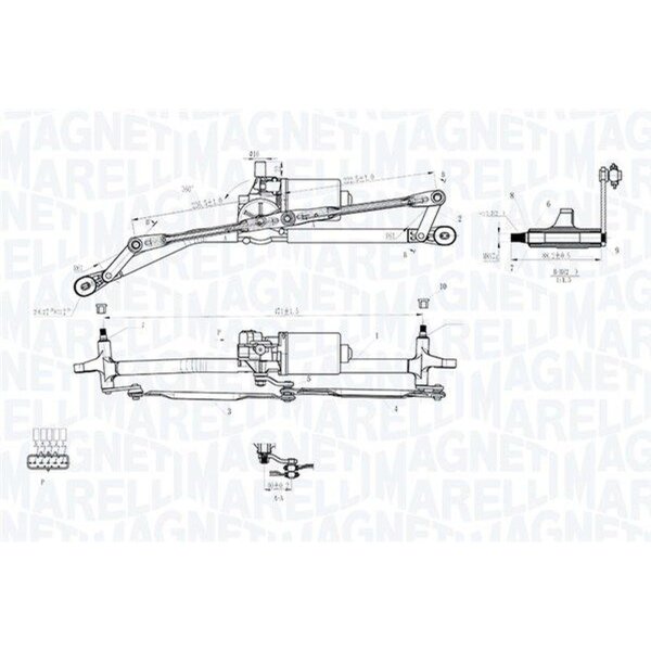 MAGNETI MARELLI 064012005011 Scheibenreinigungsanlage