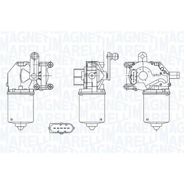 MAGNETI MARELLI 064050002010 Wischermotor