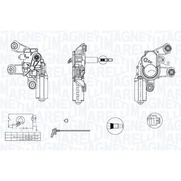 MAGNETI MARELLI 064342008010 Wischermotor
