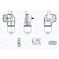 MAGNETI MARELLI 064350006010 Wischermotor