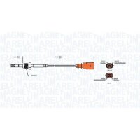 MAGNETI MARELLI 172000033010 Sensor, Abgastemperatur