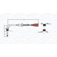 MAGNETI MARELLI 172000045010 Sensor, Abgastemperatur