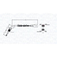 MAGNETI MARELLI 172000101010 Sensor, Abgastemperatur