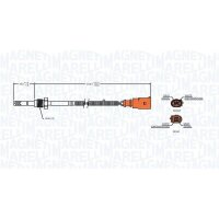 MAGNETI MARELLI 172000157010 Sensor, Abgastemperatur