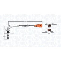MAGNETI MARELLI 172000201010 Sensor, Abgastemperatur