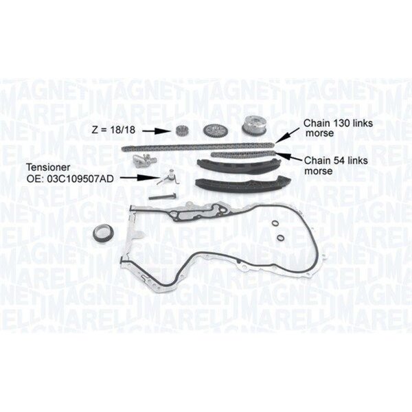 MAGNETI MARELLI 341500001210 Steuerkettensatz