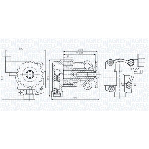 MAGNETI MARELLI 351516000069 Ölpumpe